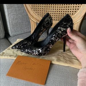Louis Vuitton sequin pumps